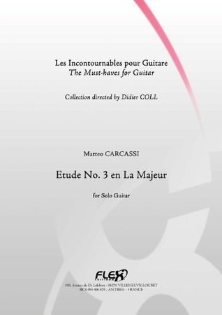 Download CLASSICAL SHEET MUSIC - Study No 3 in A Major - CARCASSI - Solo Guitar - Matteo Carcassi | ePub