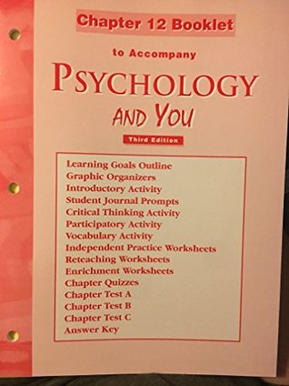 Read Psychology and You (3rd Edition): Chapter 12 Booklet - Baumann Romano file in PDF