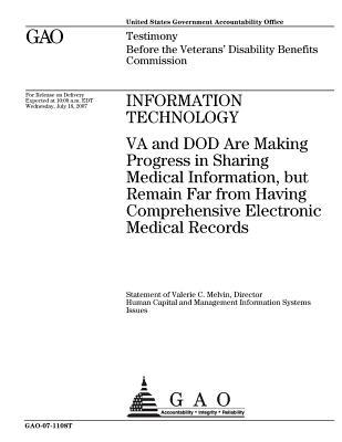 Read online Information Technology: Va and Dod Are Making Progress in Sharing Medical Information, But Remain Far from Having Comprehensive Electronic Medical Records - U.S. Government Accountability Office | ePub
