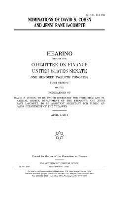 Download Nominations of David S. Cohen and Jenni Rane LeCompte - U.S. Congress | ePub
