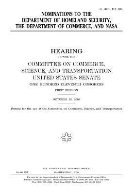 Download Nominations to the Department of Homeland Security, the Department of Commerce, and NASA - U.S. Congress file in ePub