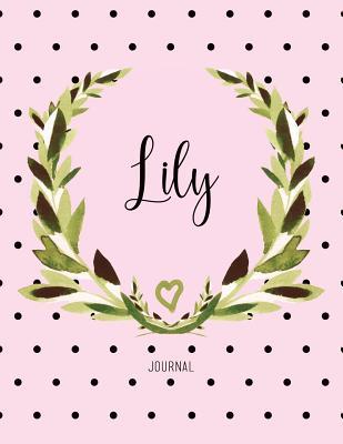 Read online Lily Journal: Personalized Name Journal Notebook for Women to Write In, Watercolor Leaves and Polka Dot - NOT A BOOK | PDF