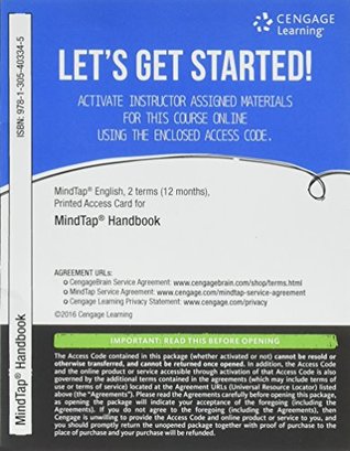 Read online Mindtap English Handbook, 2 Terms Printed Access Card - Cengage Learning file in PDF