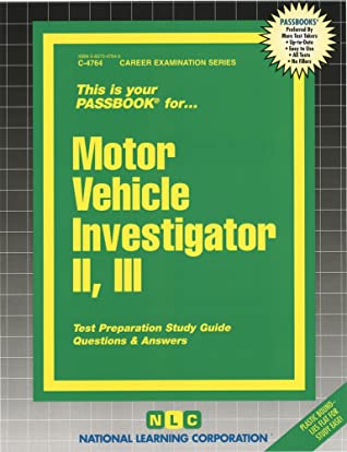 Download Motor Vehicle Investigator II. III: Passbooks Study Guide - Jack Rudman | ePub